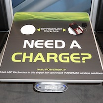 Airport Seating Charging  Station by Powermat