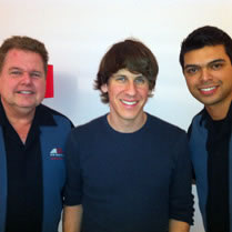 Dave & Rob with foursquare CEO