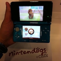 Demo of "Nintendogs + Cats" on 3DS