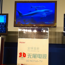 Haier unveiled a wireless 3D LED TV