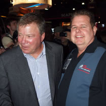 Dave with William Shatner at NewTek/TriCaster Booth
