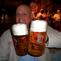 Chris Graveline at Oktoberfest in Berlin