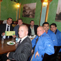 Turkish dinner in Berlin with  our drivers/new friends