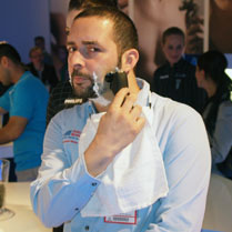 Israel tests the SensoTouch 3D electric razor by Philips at their booth