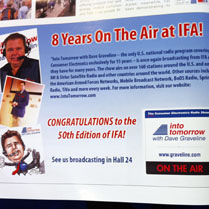 "Into Tomorrow" Announcement published on IFA International Daily