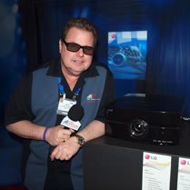 Dave with LG's 3D LED Projector