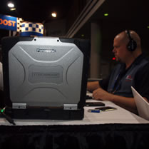 Panasonic ToughBook  recording our broadcast