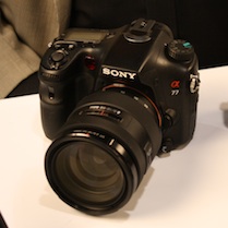 Sony A77 DSLR Camera with Translucent Mirror Technology