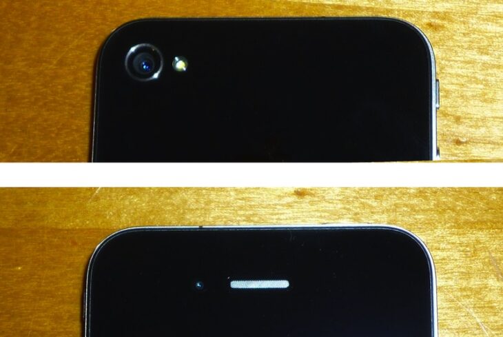 IPhone 4 back and front Cameras