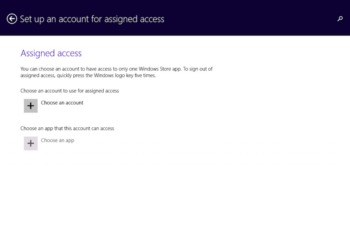 Windows 8 Assigned Access