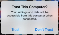 iPhone Trust This Computer