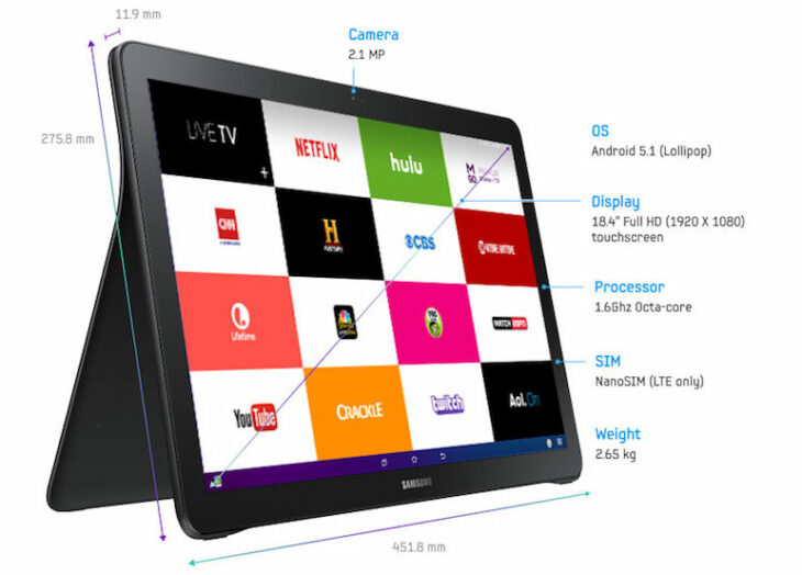 Samsung's 18.4" tablet