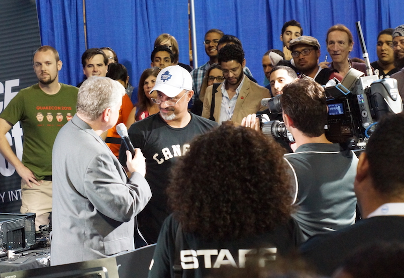 Dave working the PC Race