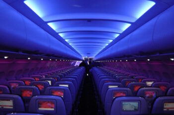 Virgin America A320 cabin