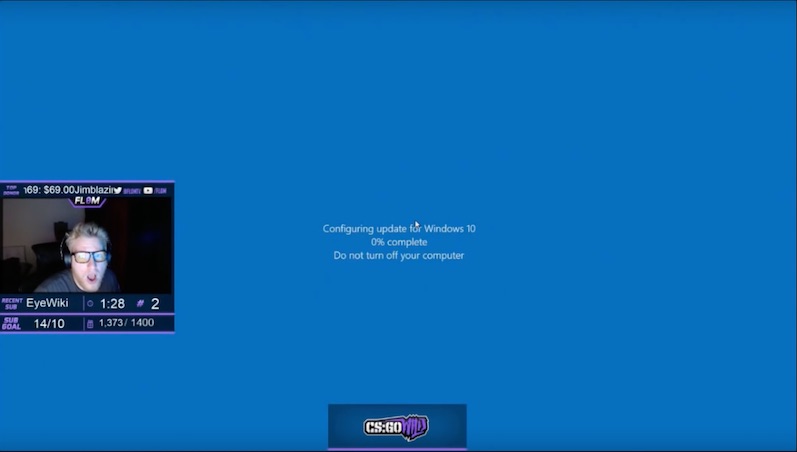 windows update interrupts game