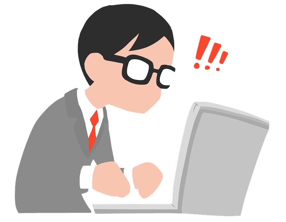 Frustrated by a computer