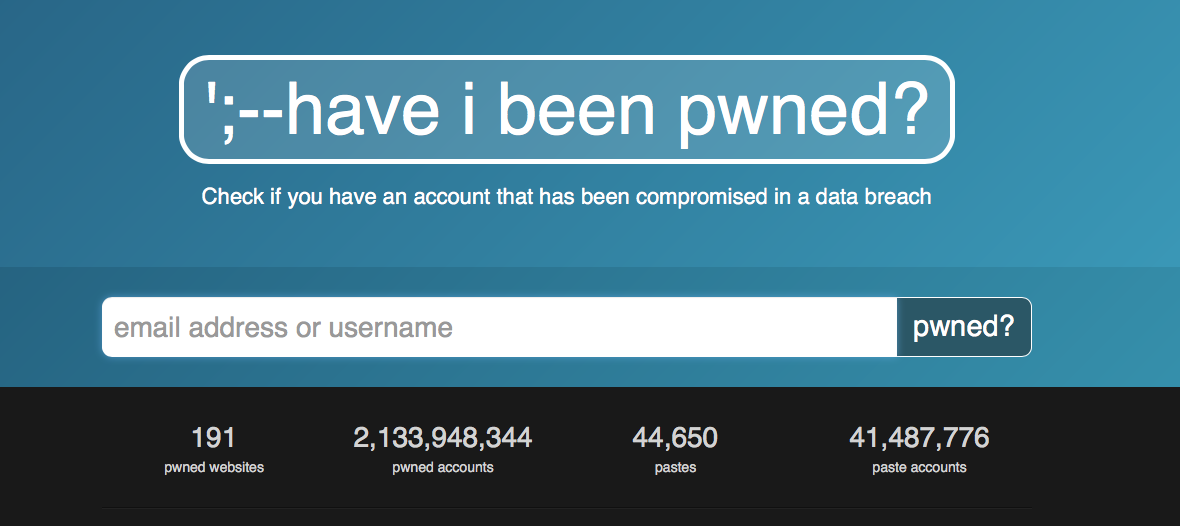 Have I Been Pwnd