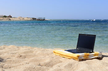 Laptop at the Beach