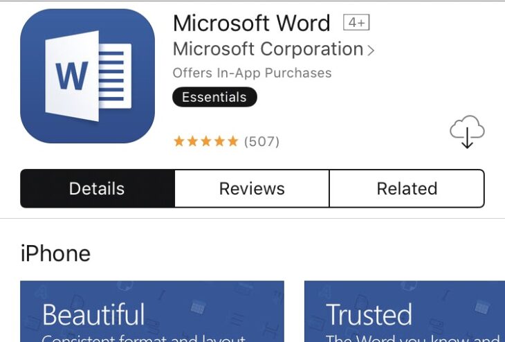 Word for iOS