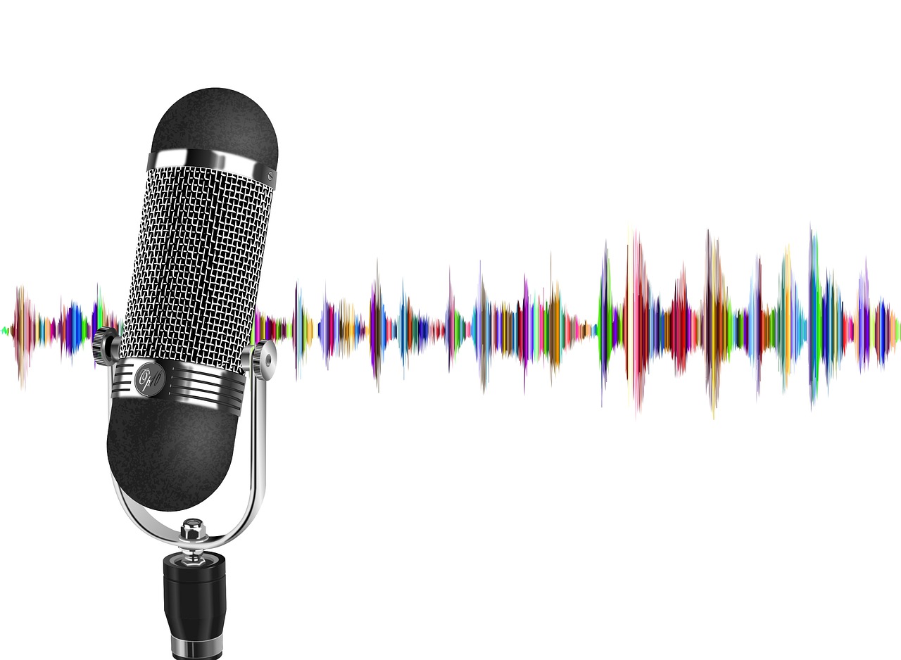 Podcast Microphone Wave Audio  - Tumisu / Pixabay